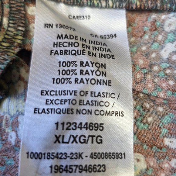 Wrangler Retro XL Boho Floral Tiered Sundress Smocked Back 100% Rayon Rodeo - Picture 4 of 5